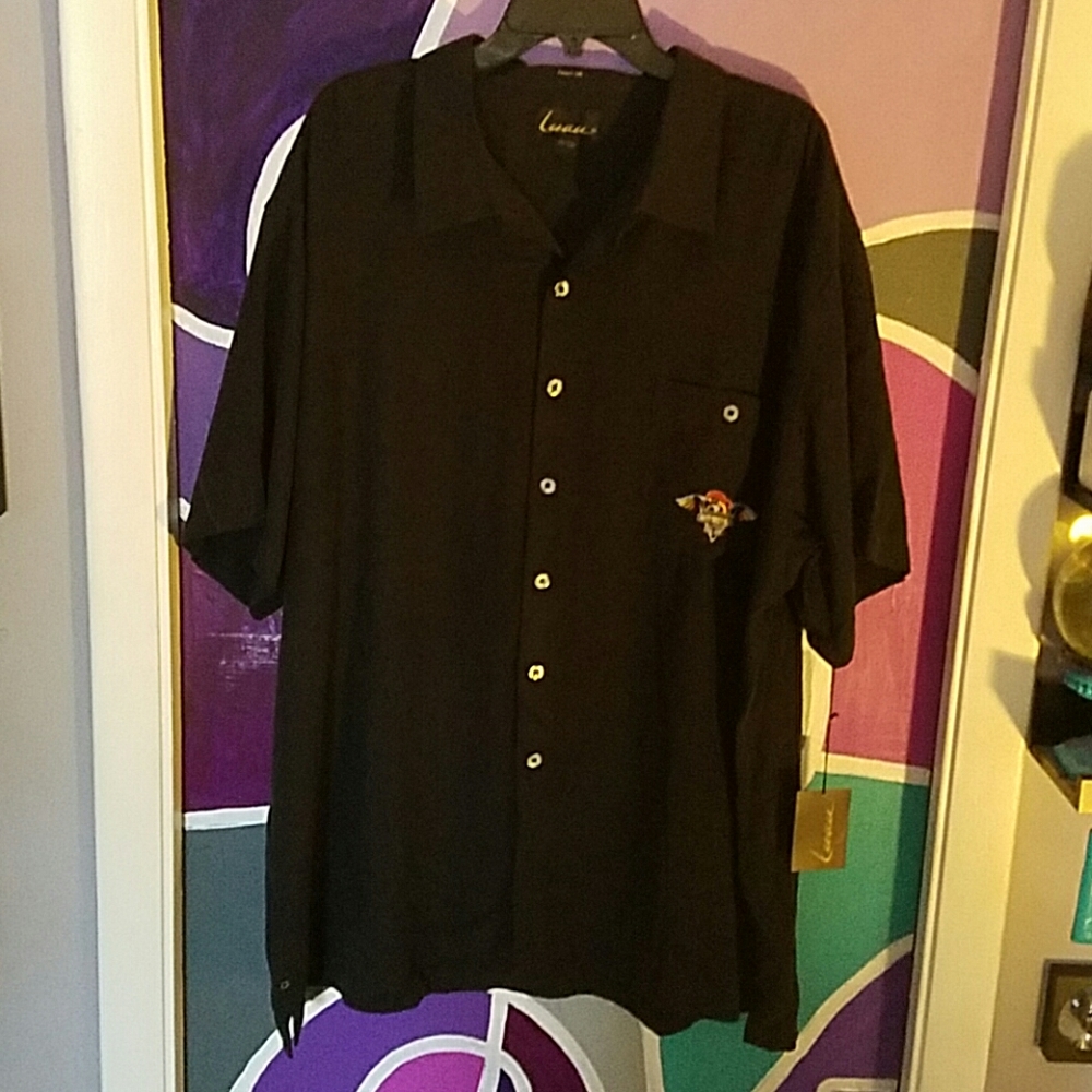 Polly wants a ride silk shirt